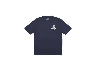 Pre-owned Palace Men's  U Figure T-shirt In Navy Blue