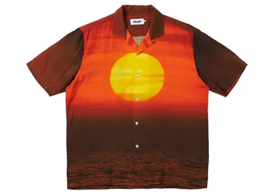 Pre-owned Palace Men's  Ultimate Chill Shirt In Tiger Orange
