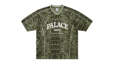 Pre-owned Palace Men's  Veritas Mesh Jersey In Croc In Brown