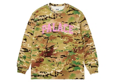 Pre-owned Palace Men's  Waffle Longsleeve In Camo In Multi