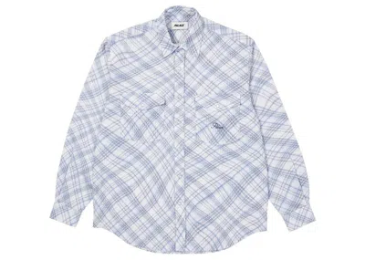 Pre-owned Palace Men's  Warp Check Shirt In Blue