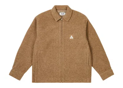 Pre-owned Palace Men's  Wooly Zip Jacket In Beige