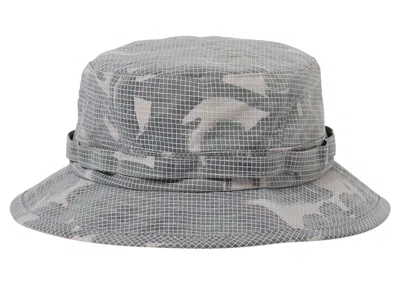 Pre-owned Palace Men's  X Beams Plus Bucket Hat In Camo In Multi