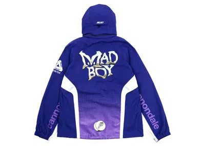 Pre-owned Palace Men's  X Cannondale Mad Boy Goretex Paclite Jacket In Blue/violet In Purple