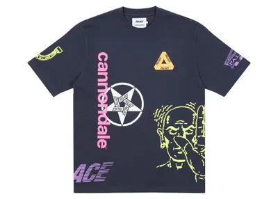 Pre-owned Palace Men's  X Cannondale Mad Boy T-shirt In Navy Blue