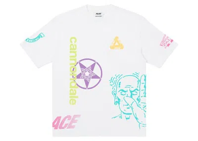 Pre-owned Palace Men's  X Cannondale Mad Boy T-shirt In White