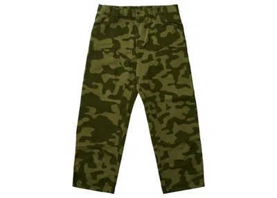 Pre-owned Palace Men's  X Carhartt Wip Double Knee Pant In Dollar Green