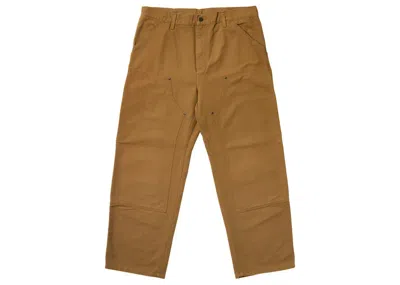 Pre-owned Palace Men's  X Carhartt Wip Double Knee Pant In Hamilton Brown