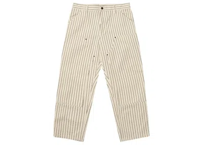 Pre-owned Palace Men's  X Carhartt Wip Double Knee Pant In Hickory Wax/black