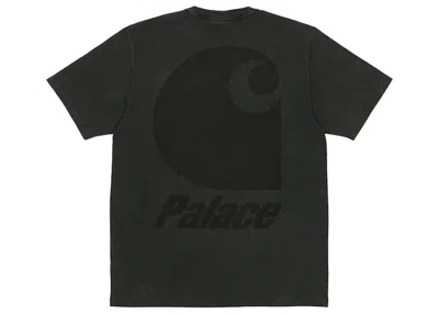Pre-owned Palace Men's  X Carhartt Wip Short Sleeve Pocket T-shirt In Black
