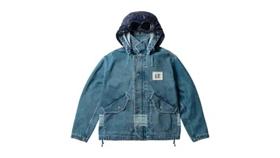 Pre-owned Palace Men's  X C.p. Company 14 3/4oz Goggle Jacket In Denim