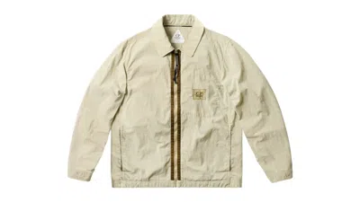 Pre-owned Palace Men's  X C.p. Company 50 Fili Heavy Overshirt In Stone In Gray
