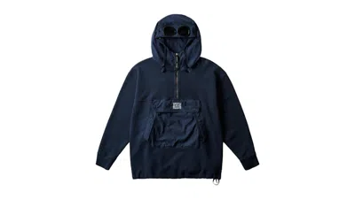 Pre-owned Palace Men's  X C.p. Company Fleece Old Goggle Hoodie In Navy Blue