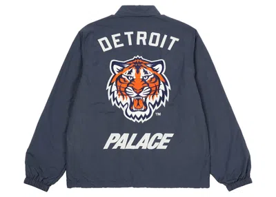 Pre-owned Palace Men's  X Detroit Tigers New Era Coach Jacket In Navy Blue