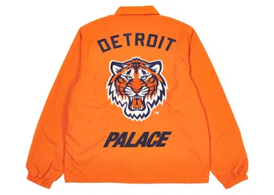 Pre-owned Palace Men's  X Detroit Tigers New Era Coach Jacket In Orange