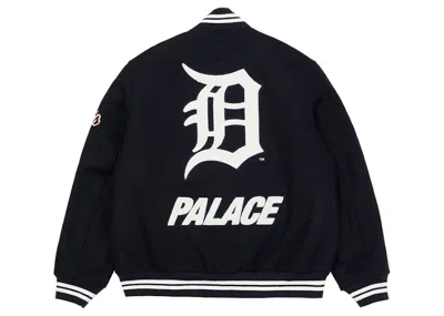 Pre-owned Palace Men's  X Detroit Tigers New Era Wool Stadium Jacket In Navy Blue