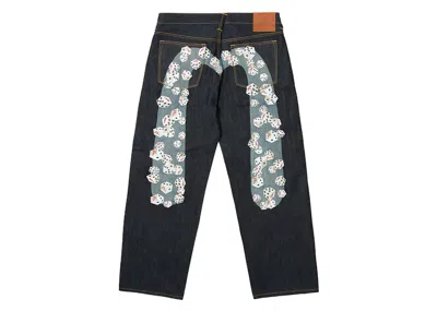 Pre-owned Palace Men's  X Evisu Dice Denim Jean In Raw In Brown