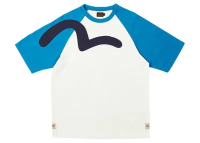 Pre-owned Palace Men's  X Evisu Seagull Raglan T-shirt In Off White