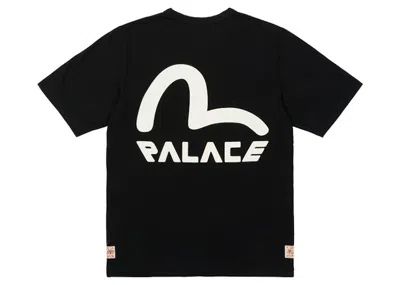 Pre-owned Palace Men's  X Evisu Seagull T-shirt In Black