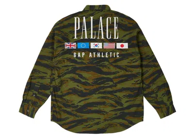 Pre-owned Palace Men's  X Gap Drop Shoulder Oxford Shirt In Camo In Multi
