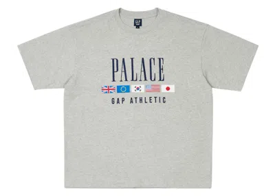 Pre-owned Palace Men's  X Gap Heavy Jersey T-shirt In Grey