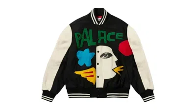 Pre-owned Palace Men's  X Jcc+ Varsity Jacket In Black