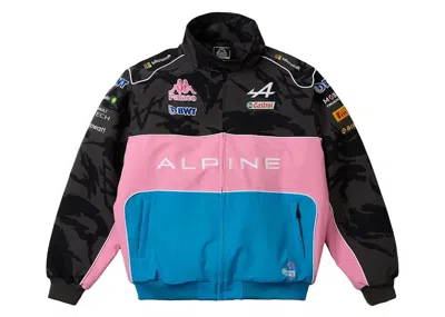 Pre-owned Palace Men's  X Kappa For Alpine Pit Jacket In Night Desert Camo In Brown