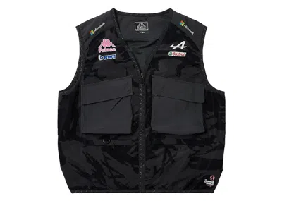 Pre-owned Palace Men's  X Kappa For Alpine Pit Vest Bodywarmer In Night Desert Camo