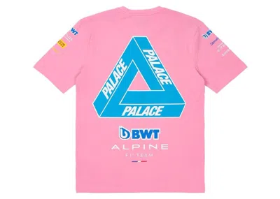 Pre-owned Palace Men's  X Kappa For Alpine T-shirt In Pink