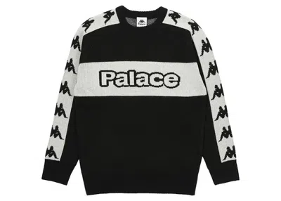Pre-owned Palace Men's  X Kappa Knit In Black