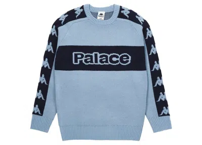 Pre-owned Palace Men's  X Kappa Knit In Blue