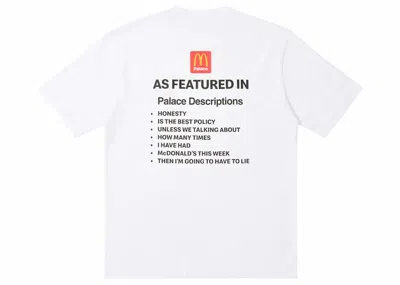 Pre-owned Palace Men's  X Mcdonald's Description I T-shirt In White
