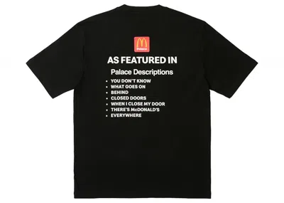 Pre-owned Palace Men's  X Mcdonald's Description Ii T-shirt In Black