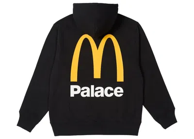 Pre-owned Palace Men's  X Mcdonald's Logo Hoodie In Black
