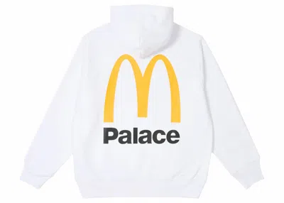 Pre-owned Palace Men's  X Mcdonald's Logo Hoodie In White