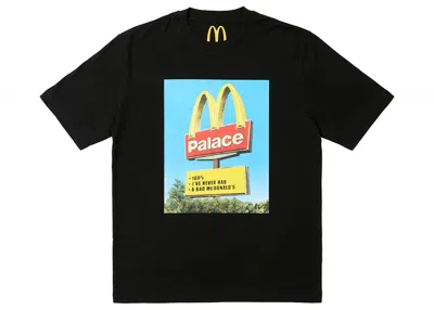 Pre-owned Palace Men's  X Mcdonald's Sign T-shirt In Black