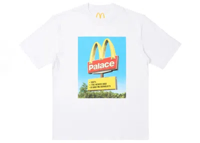 Pre-owned Palace Men's  X Mcdonald's Sign T-shirt In White