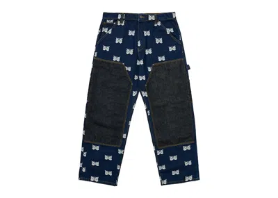 Pre-owned Palace Men's  X Needles Double Knee Pant In Indigo
