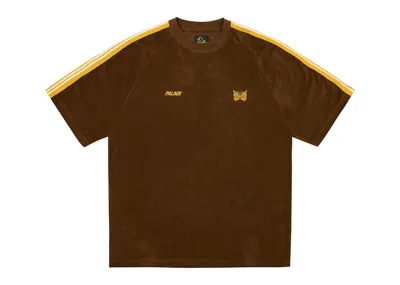 Pre-owned Palace Men's  X Needles Towelling T-shirt In Brown