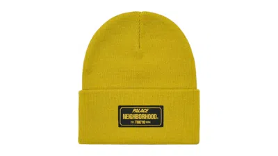 Pre-owned Palace Men's  X Neighborhood Beanie In Yellow