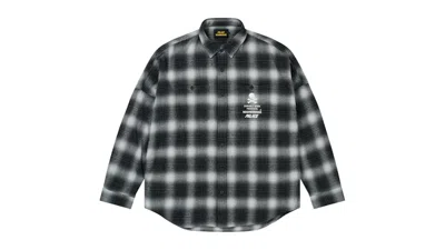 Pre-owned Palace Men's  X Neighborhood Shirt In Grey Ombre Plaid