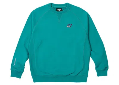 Pre-owned Palace Men's  X New Balance Crew In Teal