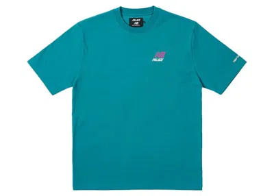 Pre-owned Palace Men's  X New Balance Logo T-shirt In Teal