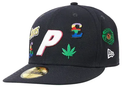 Pre-owned Palace Men's  X New Era Jesus 59fifty Fitted Hat In Navy Blue