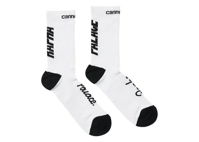 Pre-owned Palace Men's  X Rapha Ef Education First Pro Team Socks In White