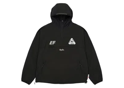 Pre-owned Palace Men's  X Rapha Ef Education First Pullover Jacket In Black