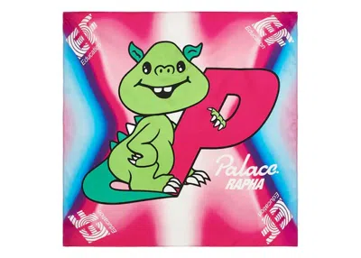 Pre-owned Palace Men's  X Rapha Ef Education First Satin Silk Scarf In Pink