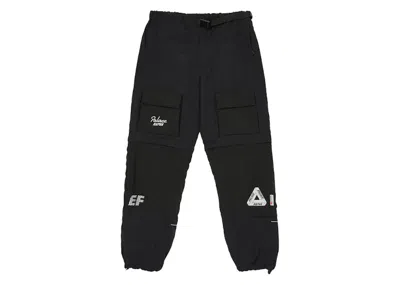 Pre-owned Palace Men's  X Rapha Ef Education First Tech Zipoff Trousers In Black