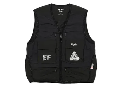 Pre-owned Palace Men's  X Rapha Ef Education First Utility Vest In Black