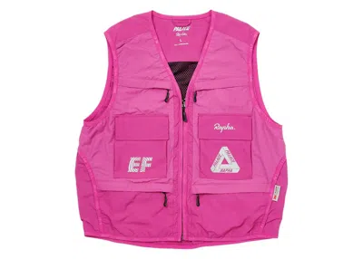 Pre-owned Palace Men's  X Rapha Ef Education First Utility Vest In Pink